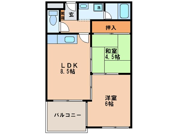 ピュアヒルズ向丘の物件間取画像